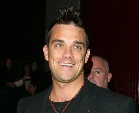 Robbie Williams smiling