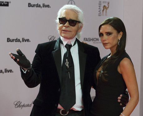 Karl Lagerfeld and Victoria Beckham