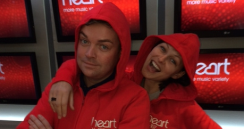 Stephen Mulhern & Emma Willis wear onesies