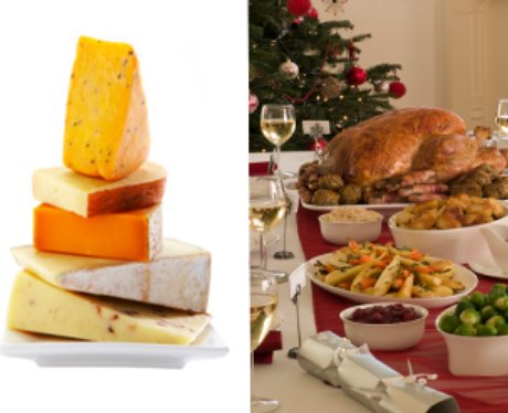 cheese stack and Christmas Dinner