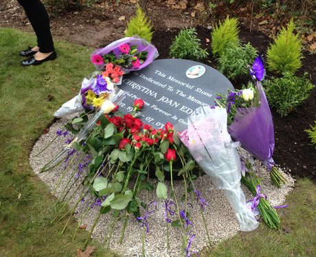 Memorial stone for Christina Edkins