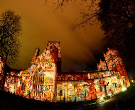 lit durham cathedral