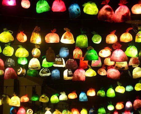 plastic bags with lights