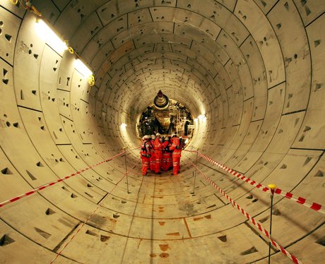completed section of crossrail tunnel