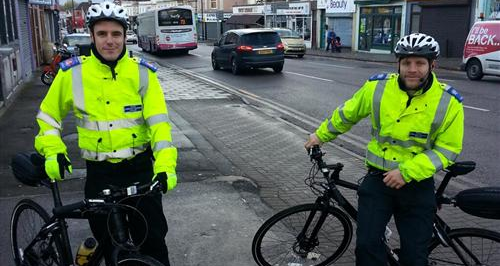 Cyclists in Bristol