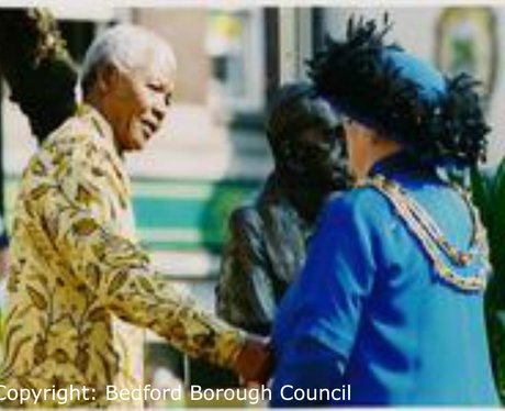 Visit by Nelson Mandela to Bedford