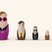 Image 5: matryoshkas depicting five British gay icons such as Elton John