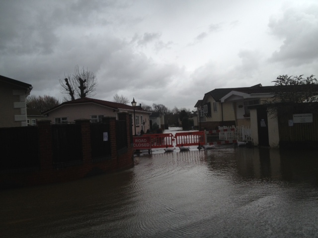 flood Iford Bridge Home Park Bournemouth