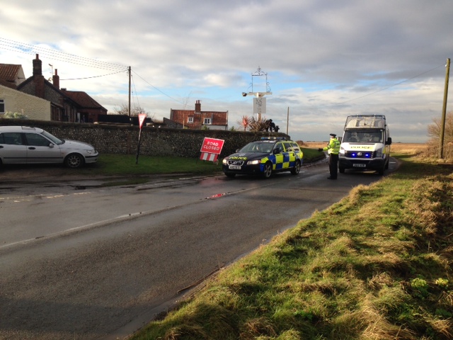 Cley crash scene