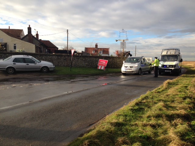 Cley crash scene