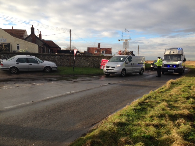 Cley crash scene