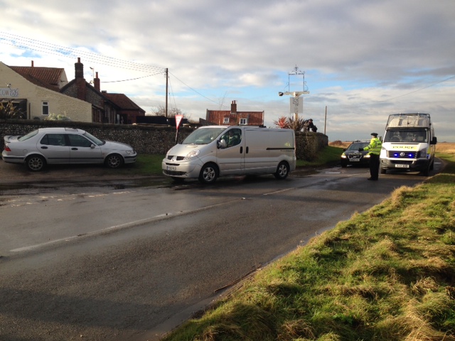 Cley crash scene