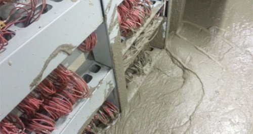Cement floods Victoria Station signal control room