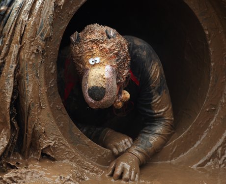 Tough Guy Competitor dressed as dog