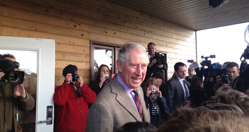 Prince Charles in flood hit Somerset