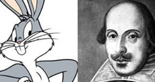 Bugs Bunny and William Shakespeare