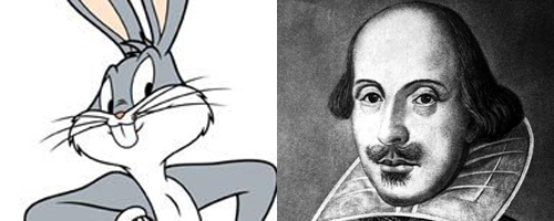 Bugs Bunny and William Shakespeare