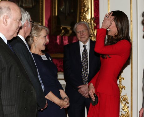 Helen Mirren and Kate Middleton Laughing