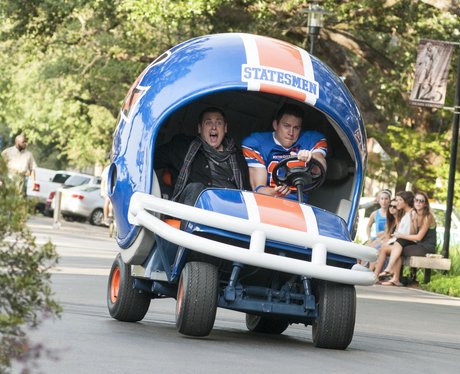 Jonah Hill and Channing Tatum in a go kart