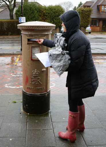 Badly painted postbox