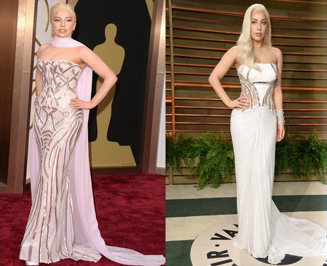 Lady Gaga at The Oscars and The Oscars After Party