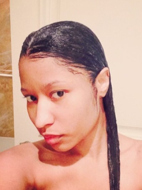 what does nicki minaj look like without a wig and makeup