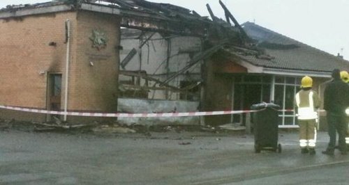 Downham Market Fire Station Destroyed