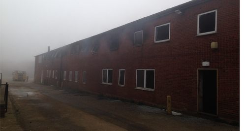 Hitchin fire recycling plant