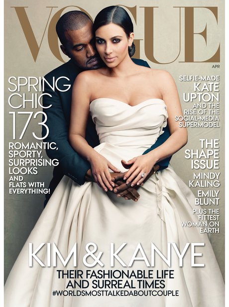 Kanye West and Kim Kasdashian Vogue cover