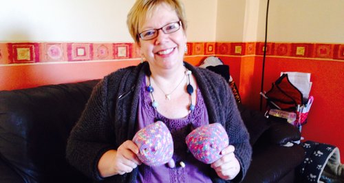 Kay Coombes - 'Knitted Knockers'