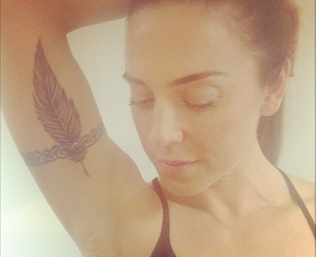 Mel C with a tattoo on her arm