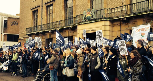 Cambridge Teacher Protest