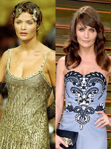 Helena Christensen then and now