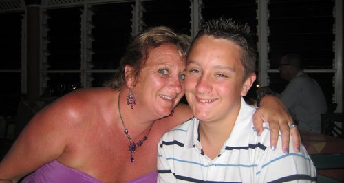 Jay Whiston and mum