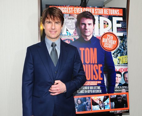 Tom Cruise in a blue tuxedo