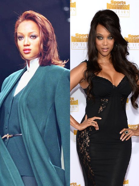 Tyra Banks then and now