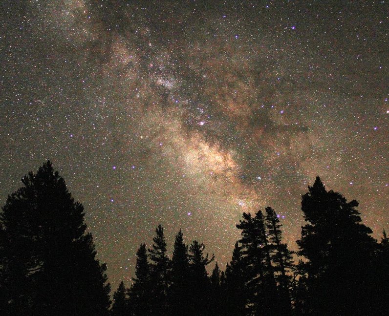 9. The stars in the night sky at Shaver Lake in California are simply ...