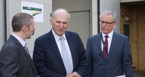 Vince Cable At Millbrook