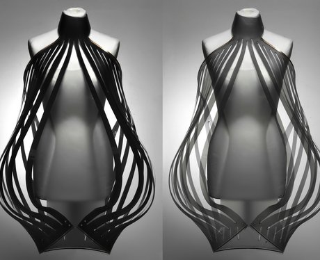 dress that turns transparent