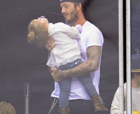 David Beckham and Harper
