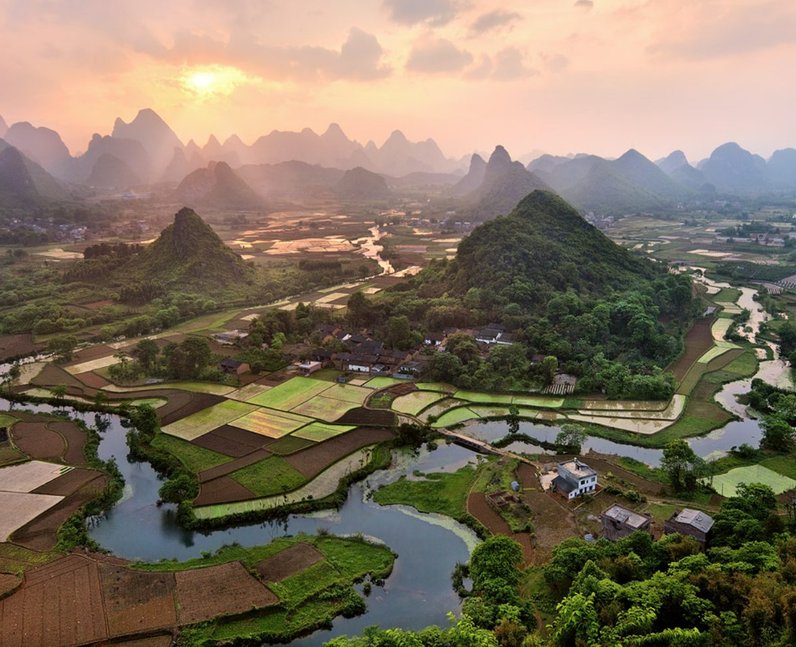 1. And the winner is this incredible shot of the Chinese countryside ...