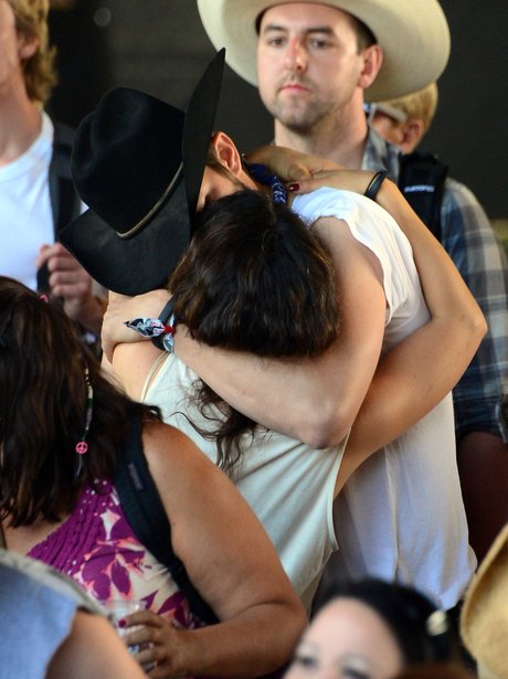 Ashton Kutcher and Mila Kunis kiss