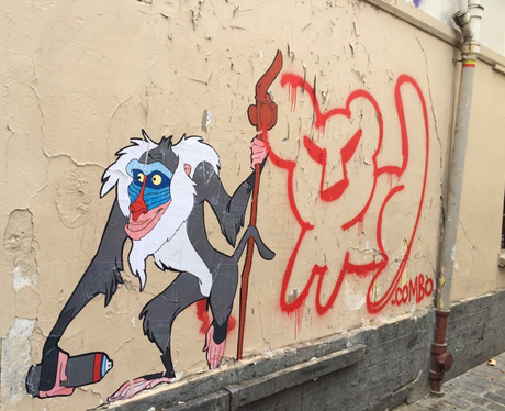 'The Lion King' themed graffiti