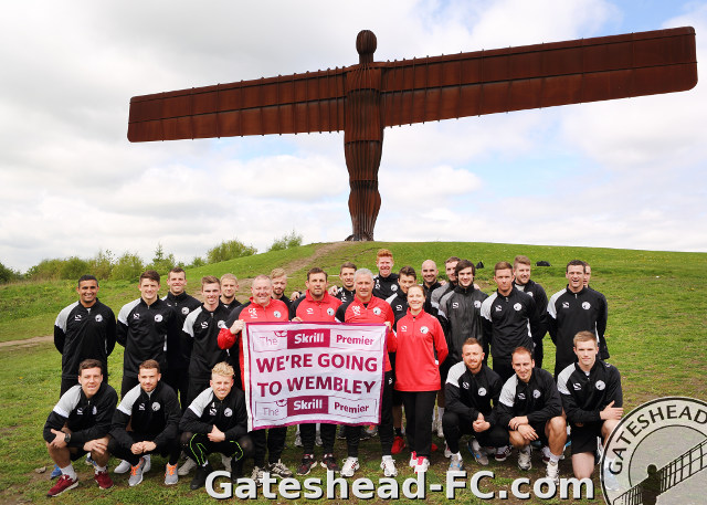 Gateshead FC at Wembley for Play-off against Cambr