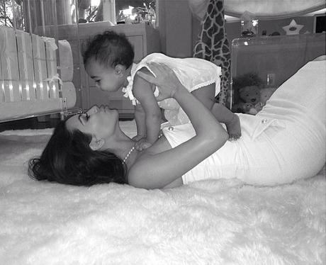 Kim Kardashian and baby North West