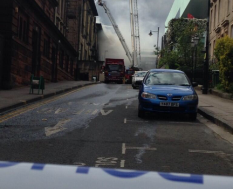 fire rips through Glasgow School of Art