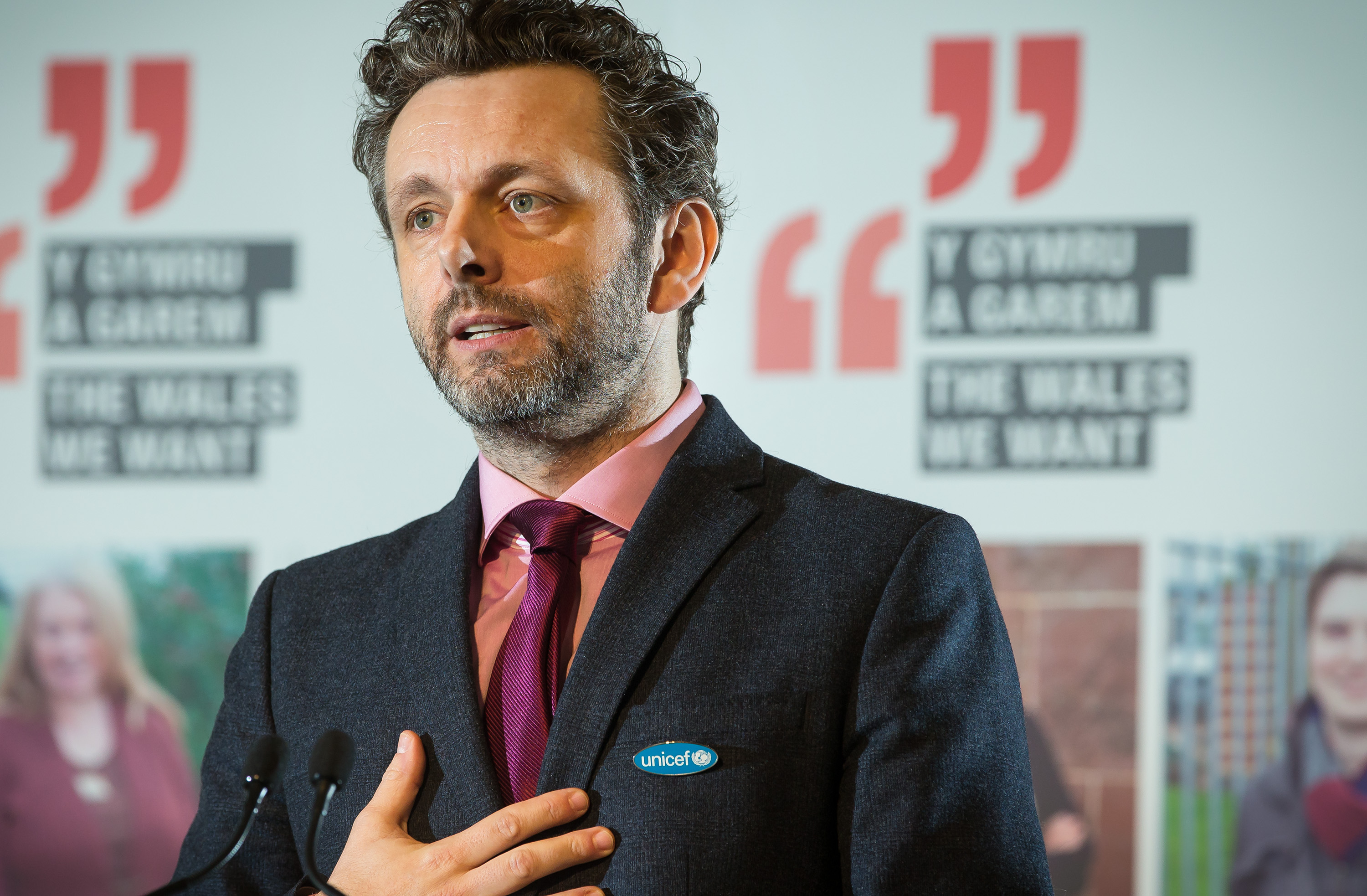 Michael Sheen at the launch of Wales We Want