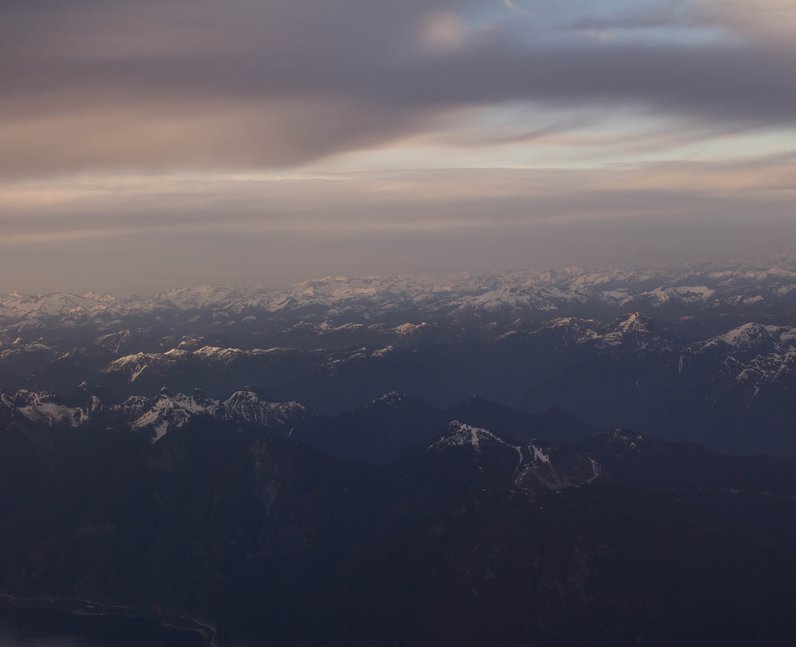 mountains over Vancouver