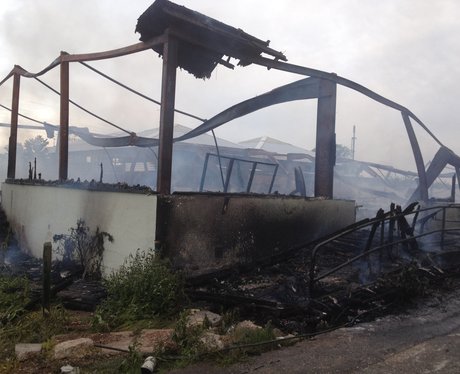 Arson suspected at derelict campsite