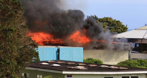 Arson suspected at derelict campsite